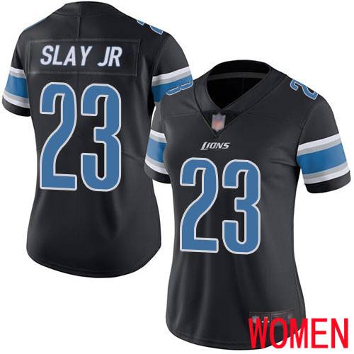 Detroit Lions Limited Black Women Darius Slay Jersey NFL Football 23 Rush Vapor Untouchable